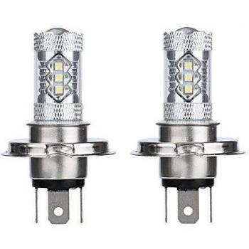 Ularma 2pc 80W blanco H4 HB2 9003 LED niebla bombilla 1500LM alta viga baja de la linterna