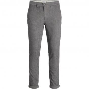 Pantalón Chino Slim Fit Jack & Jones Modelo Marco con Gürtelschlaufen y Diseño Geométrico, Talla 33/L34