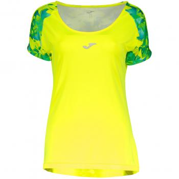 Joma Tropical Camiseta Manga Corta, Mujer, Amarillo, XS