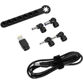Kit de Carga Targus de 90W con Cable CC y Puntas Legacy (1,8M) - Negro