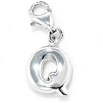 Abalorio Xenox Charm_Q para Mujer, Plata, 1 cm, Plateado