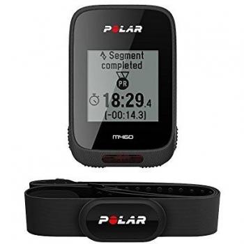 Polar M460HR - Ciclocomputador, sensor de frecuencia cardíaca H10 incluido, color negro, talla M