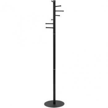 Perchero Rocada Caurus 7 colgadores color negro 350x350x1770 mm