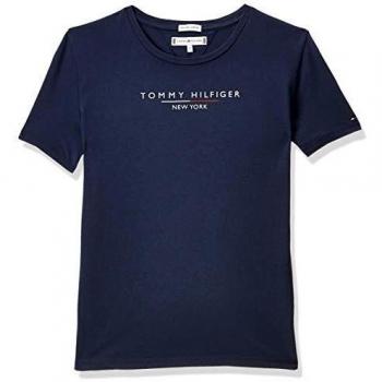 Tommy Hilfiger Essential Hilfiger tee S/s Camiseta, Azul