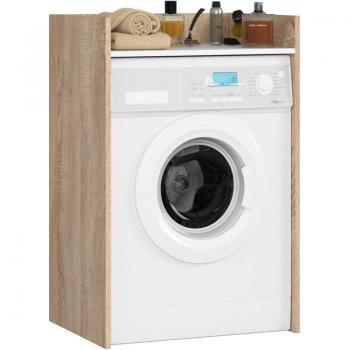 Armario para lavadora Akord Sonoma Blanco 64 cm con estante, 64x50x98 cm