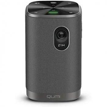 Vivitek Qumi Z1H, proyector Compacto, proyector Combinado con Altavoces Bluetooth, proyector LED, espejado inalámbrico WLAN, batería integrada, 300 lúmenes, 1280x720 píxeles, 100 de Diagonal, HDMI