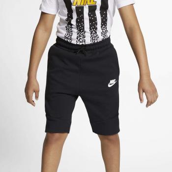 Nike B NSW TCH FLC Short Pantalón, Niños, Black/White, XS