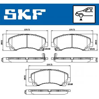 Pastillas de freno SKF VKBP 80233 A