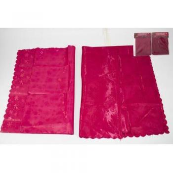 Mantel rojo decoración Navidad 140 x 230 cm