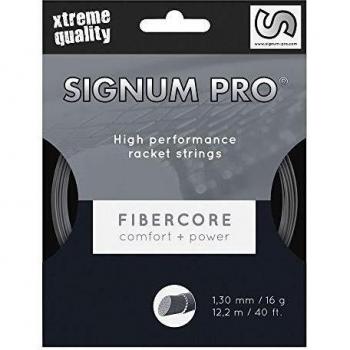 Signum Fibrecore Saitenset 12m-Silber Cuerda de Tenis, Unisex Adulto, Plata, 1.30