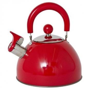 Retro Tetera Con Silbato - Rojo