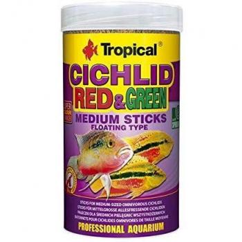 Tropical cich Lid Red & Green Medium Sticks, 1er Pack