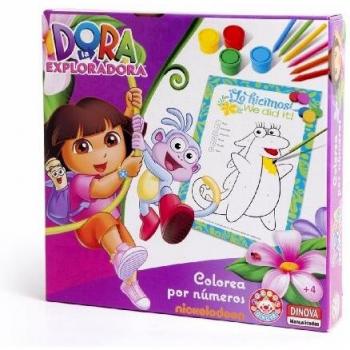 Nickelodeon - Dora La Exploradora, colorea por números