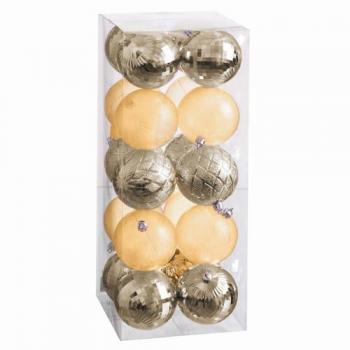 Bolas de Navidad Dorado 8 cm (20 Unidades)