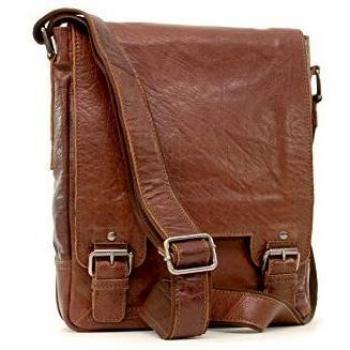 Ashwood - 8342 - Bolso bandolera - Apto para portátil y iPad de tamaño A4 - Tostado
