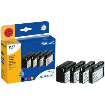 Cartuchos de Tinta Pelikan Compatibles HP CN053AE/CN054AE/CN055AE/CN056AE - Pack de 4 (Negro, Cian, Magenta, Amarillo)