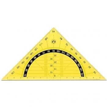Borussia Dortmund Triángulo geométrico, Unisex, Negro/Amarillo