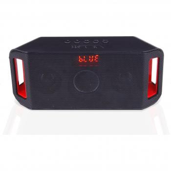 Sveon SON36_01 - Altavoz Bluetooth con USB/MicroSD MP3 Player y Radio, color negro