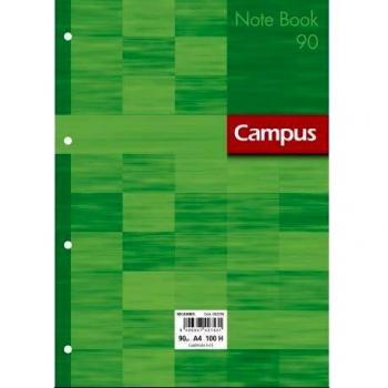 Recambio de Papel A4 Campus, 100 Hojas, 90g, Pauta 2.5mm, con 4 Taladros