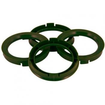Anillos de centrado TPI 73.0->65.1mm verde oliva 4 piezas