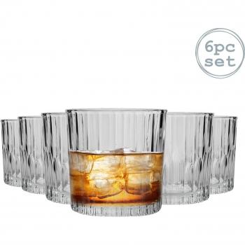 Set de 6 Vasos Duralex Manhattan 31 cl - Vidrio Transparente, Aptos para Lavavajillas