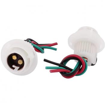 sourcing map Ba15D 1157 Base Casquillo de Bombilla Portalámparas Conector 2 Punto
