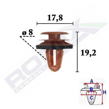Pinza para tapicería ROMIX ROM C70333 - Clip, listón, alta resistencia, diseño ergonómico, material duradero