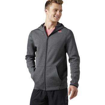 Reebok Qc Dk Fz Hood Sudadera, Hombre, Gris