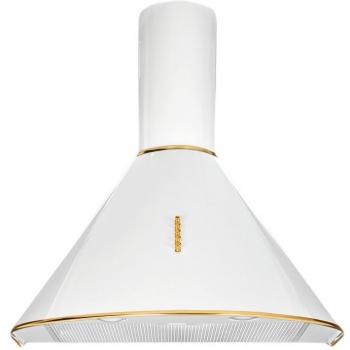 Campana de chimenea Akpo WK-4 Dandys Gold 50 cm 450 m3/h Blanco