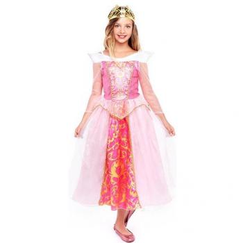 Disfraz de Princesa Rosa de Cuento para niña