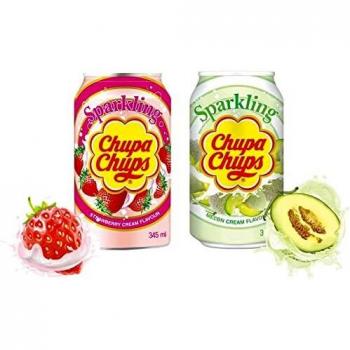 2 latas de bebidas suaves de 345 ml