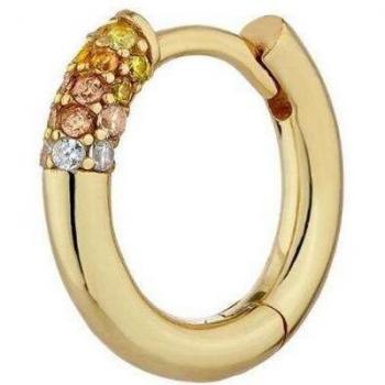 Ear Candy - Piercing de aro Tutti Fruti en Plata 925 bañado en Oro Amarillo 18k