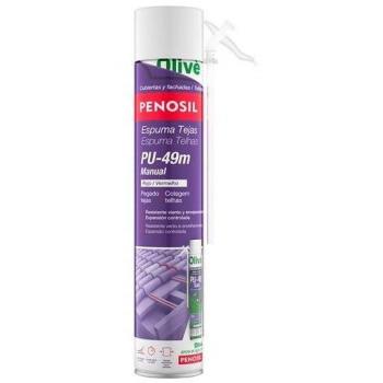 ESPUMA POLIURETANO TEJAS CANULA ROJO PU49 750ML