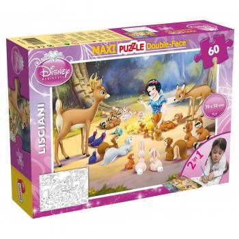 Puzzle Doble Cara Supermaxi 60 Piezas Blancanieves 70 x 50 cm