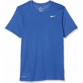 Nike M NK Dry tee DFC Crew Solid T-Shirt, Hombre, Game Royal/White, L
