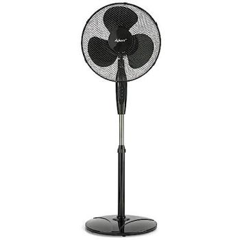 Avant Ventilador de pie Oscilante 45W con 3 velocidades, altura regulable hasta 40 cm, 16 pulgadas, base redonda, color negro
