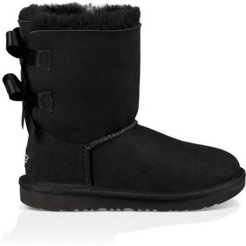 UGG Bailey Bow II Girls' Toddler-Youth Black Boot 3 Youth M - Gender: unisex, Size 3K, Sheepskin Classic Boots