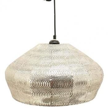 Lámpara de Techo Metal Plata 42 x 42 x 27,5 cm con grabado