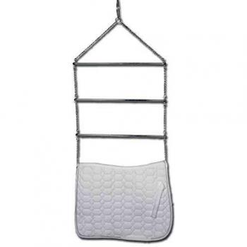 Soporte de Manta para Caballo de Metal Waldhausen con Escalera de Techo Gris