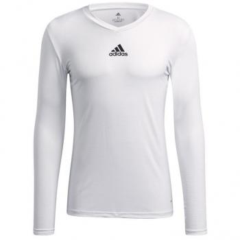 Camiseta de fútbol adidas Team Base hombre manga larga blanca y negra - XXL