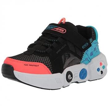 Zapatillas para Niño Skechers Game Kicks Gametronix, Color Negro, Talla 29, Malla/Sintético con Plantilla de Espuma Memoria
