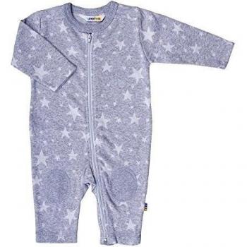 JOHA - bebé niño Niña Mono STAR JACQUARD con diseño de estrellas en gris