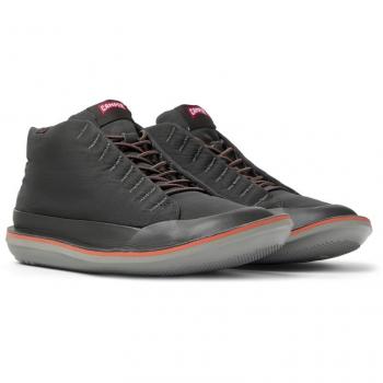 Camper Beetle PrimaLoft® Men's Ankle Boots - Dark Grey Leather Sneakers, Size 44