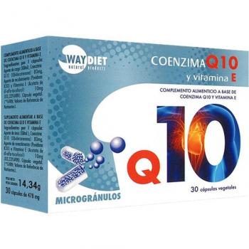 Waydiet Coenzima Q10 + Vitamina E 30 Cápsulas