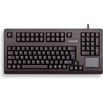 Cherry TouchBoard G80-11900 Teclado USB con Touchpad, Distribución QWERTY Inglés Americano, Color Negro