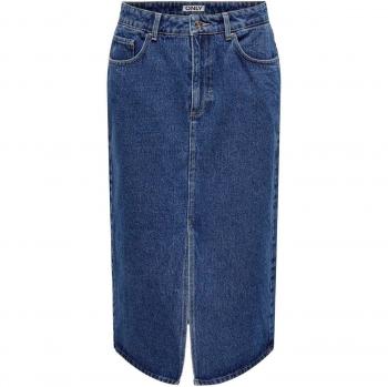 Falda Only Bianca Noos vaquera midi para mujer, color medium blue denim
