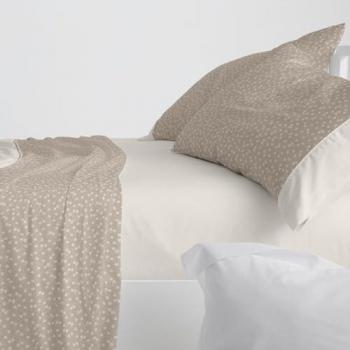 Juego de Sábanas Diseño 041 Burrito Blanco - Estampado Flores - Incluye Sábana Encimera, Bajera y Fundas de Almohadas - Colores Océano, Burdeos y Kraft - 50%