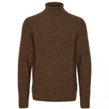Blend Regular Fit Turtleneck Sweater for Men in Brown