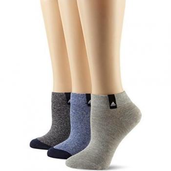 adidas Per La Ankle 3P - Calcetines cortos unisex, color azul / gris / negro, talla 19-22