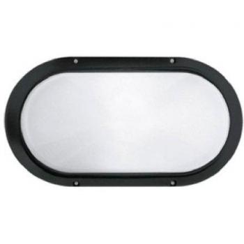 Lámpara de exterior Superdelta Oval negra E27 60W